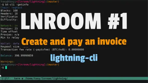 Create and pay an invoice with CLN